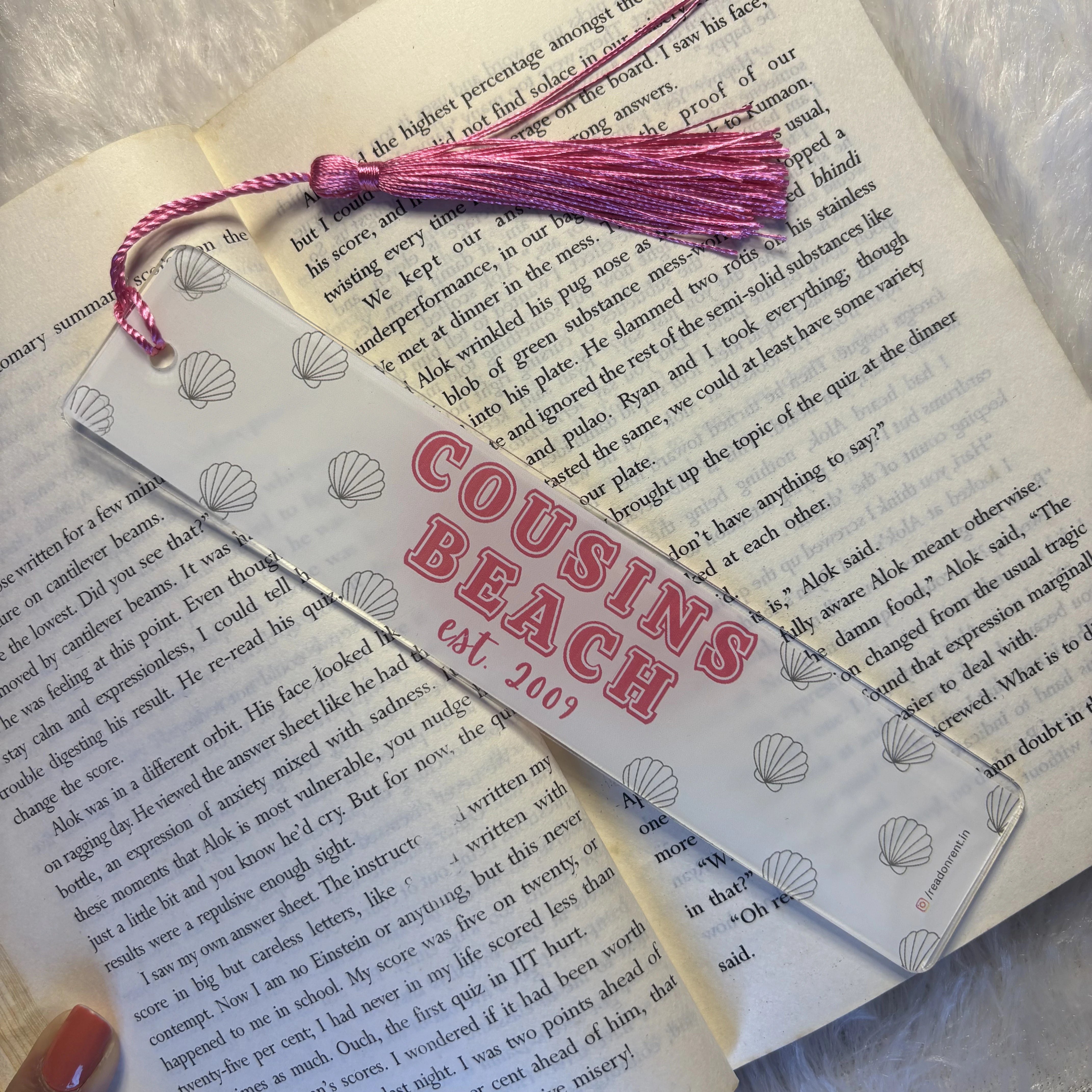 Cousins Beach Acrylic Bookmark